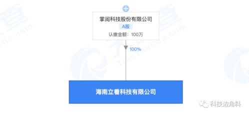 掌閱科技海南新設(shè)子公司 布局科技中介服務(wù)，注冊(cè)資本100萬(wàn)元